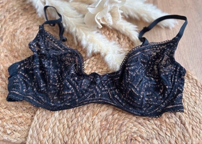 Soutien-gorge noir/doré 90C