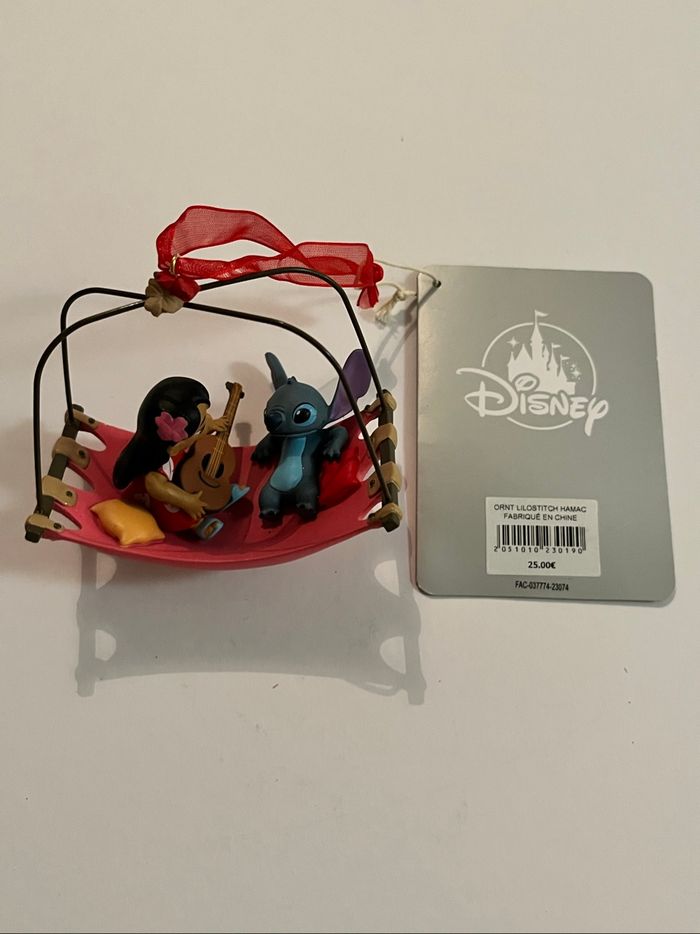 Ornement suspension de Noël Lilo et Stitch