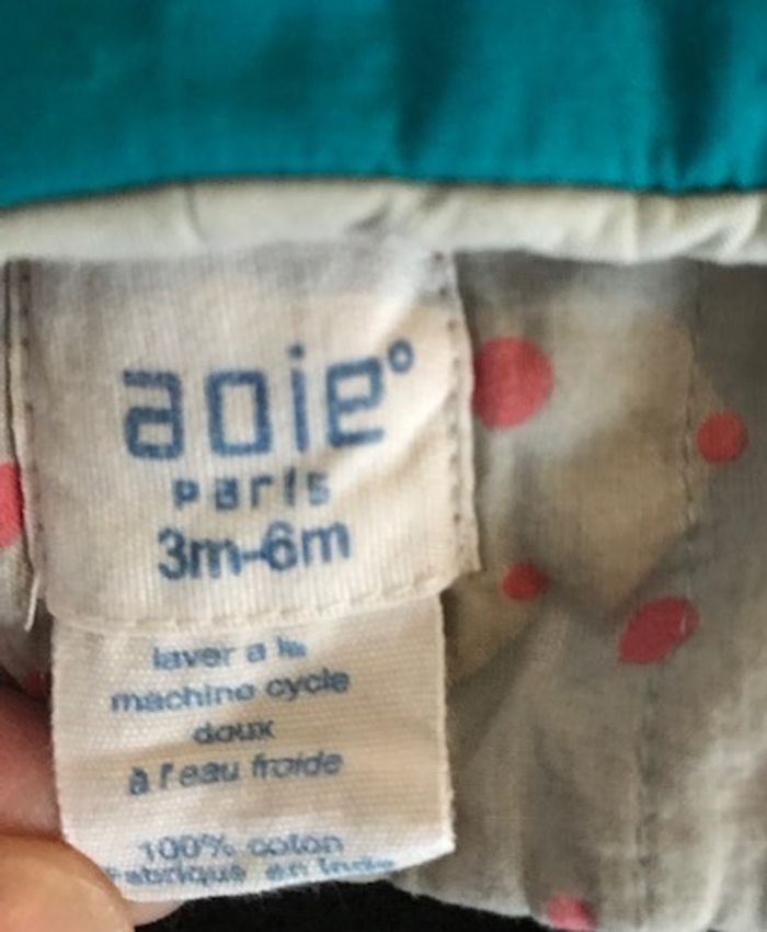 Bonnet bébé AOIE Paris coton 3-6 mois - photo numéro 4