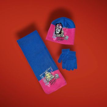 ensemble Monster High bonnet 54 cm écharpe gants