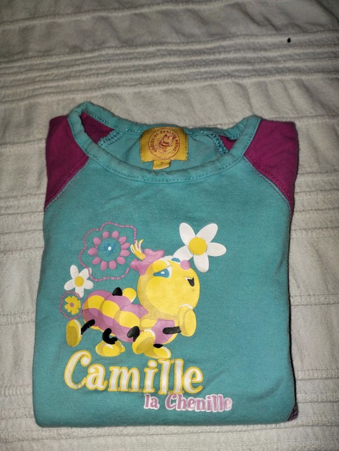 T-shirt Camille la chenille 3 ans - photo numéro 4