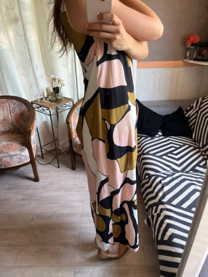Robe longue fluide ethnique vintage bohème champêtre western country - photo numéro 3