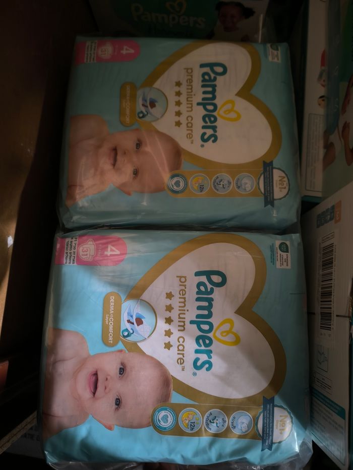 Pampers premium taille 4 4 paquets de 31