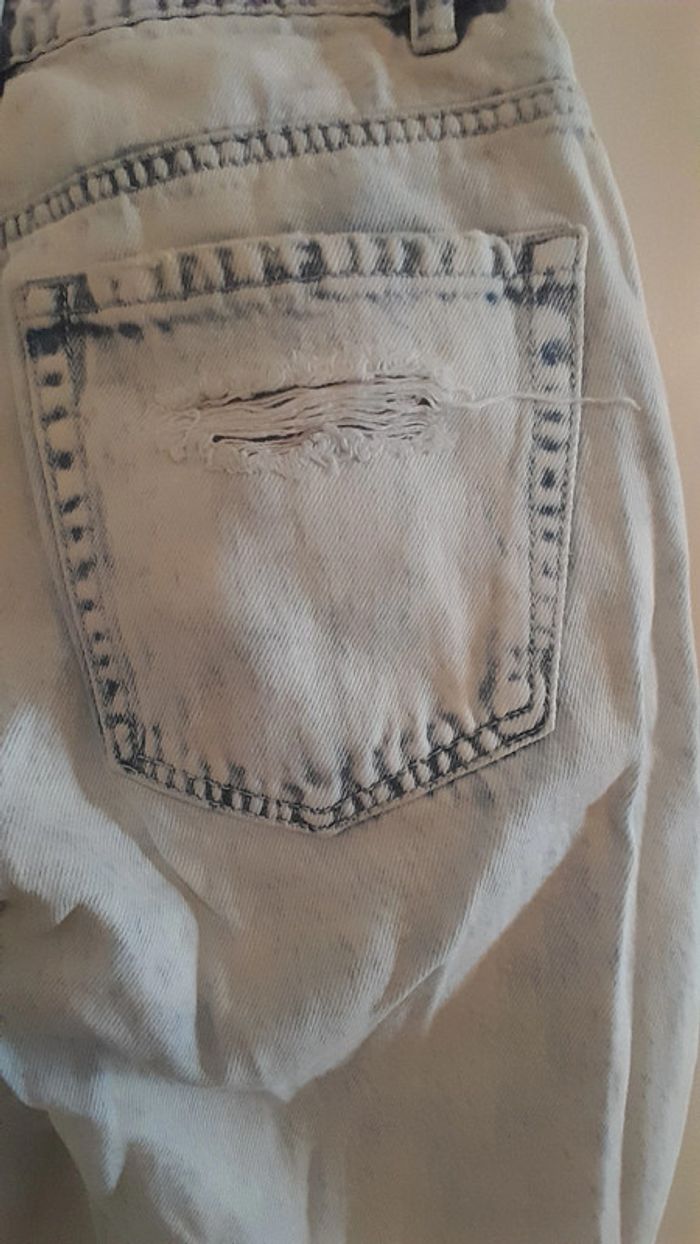 Jeans déchiré, couleur bleu très clair, Taille 38, Marque Denim Pimkie - photo numéro 8
