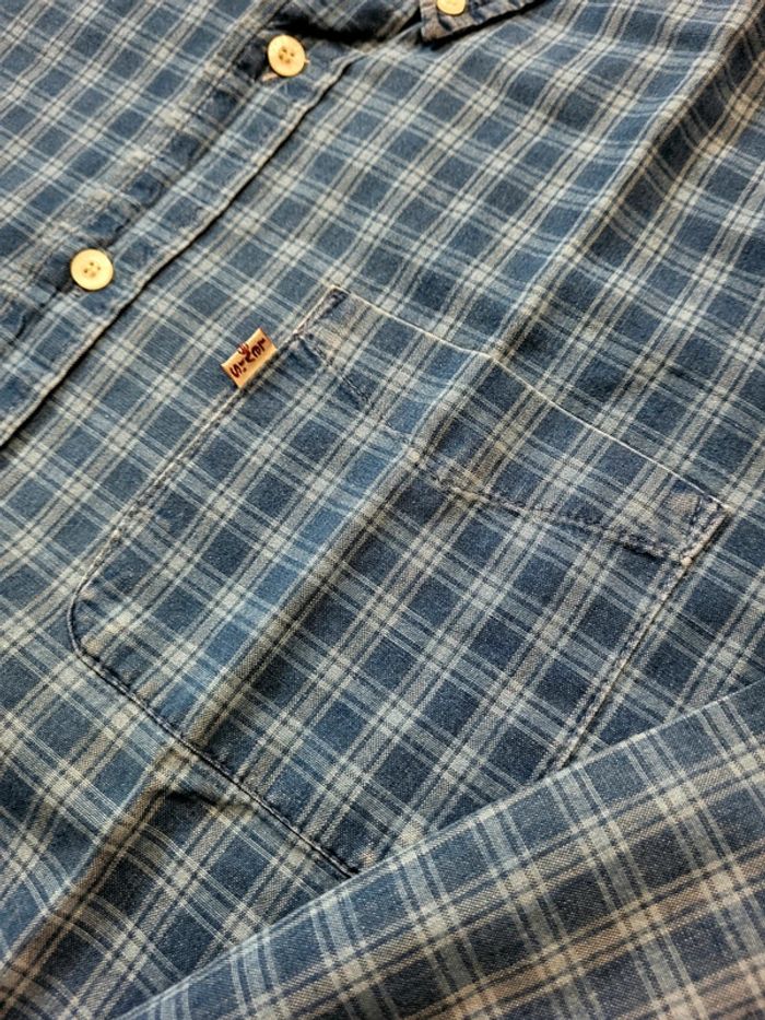 Chemise Levi's bleue à carreaux 100% coton - M - photo numéro 6