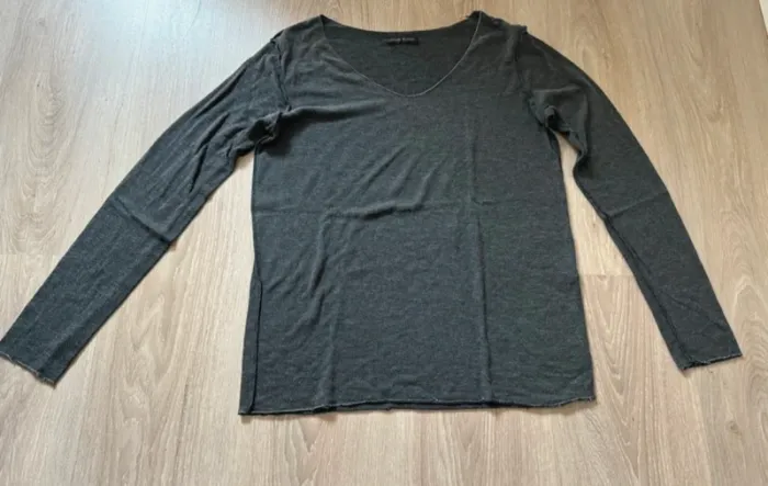 T-shirt manches longues gris - photo numéro 4