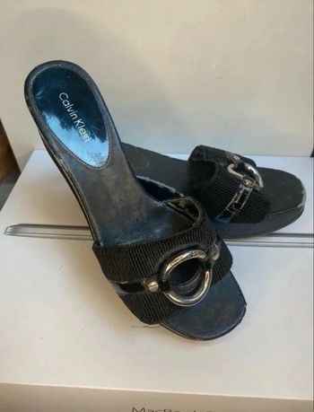 Mules - claquettes compensées Calvin Klein satisfaisant 