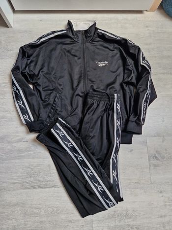 Survêtement noir et blanc vintage Reebok XS