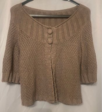 Boléro marron clair mi-manches