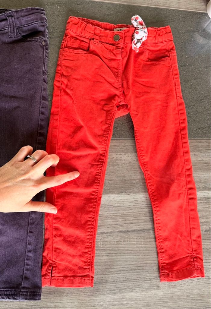 Lot 3 pantalons fille - photo numéro 2
