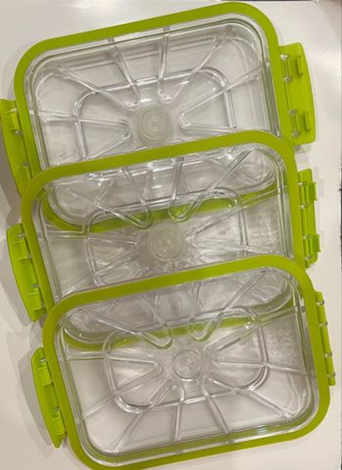 Lot de 3 couvercles lunch box Be Save Guy Demarle - photo numéro 2