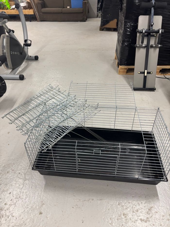 Lot cage + enclos pour lapin ou cochon d’Inde – Très bon état