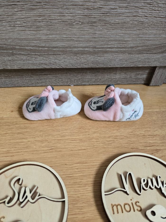 Vêtement Bébé Fille - Pantoufle Minnie - Disney - 6/9 mois - photo numéro 5