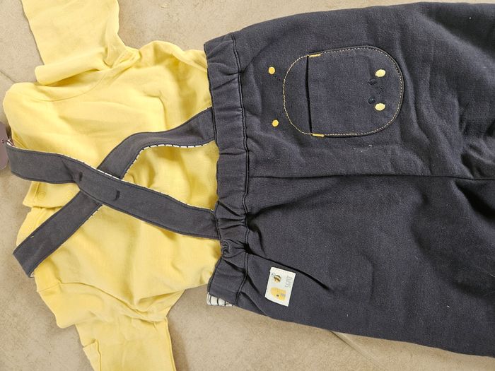 Ensemble salopette et T-shirt Sergent major 24mois - photo numéro 5