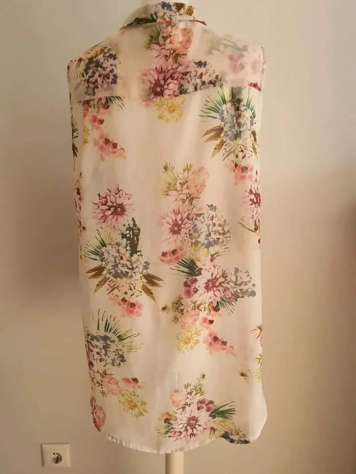 Camisa flores H&M T.46 - photo numéro 4