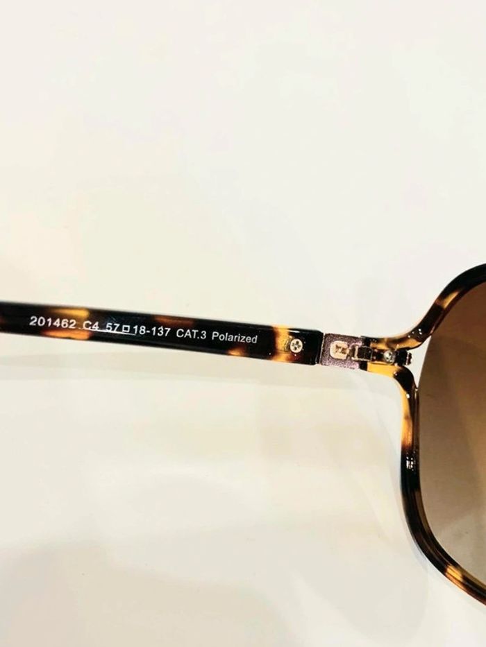 Lunette de soleil femme marron léopard Polarisée verres dégradés UV protection catégorie 3 - photo numéro 4