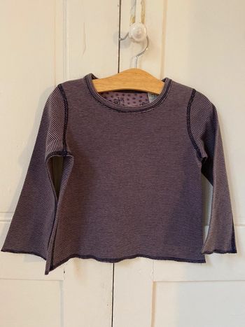 Tee-shirt manches longues Petit Bateau 3 ans.