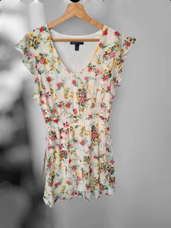 Robe courte bohème col V