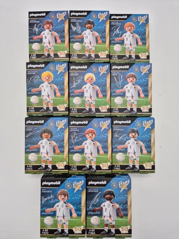 Lot de 11 playmobil football allemagne