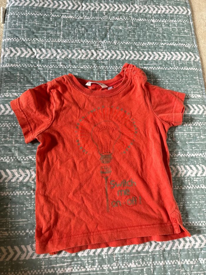 Tee shirt orange 18 mois