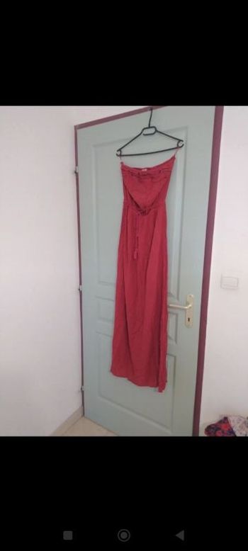 Robe longue sans bretelle