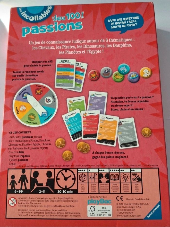 Les incollables questions et défis ravensburger jeu de société - photo numéro 3