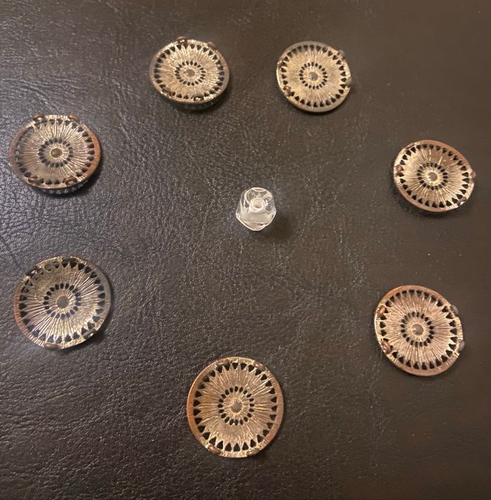 Lot de perles aztèques en métal - photo numéro 2