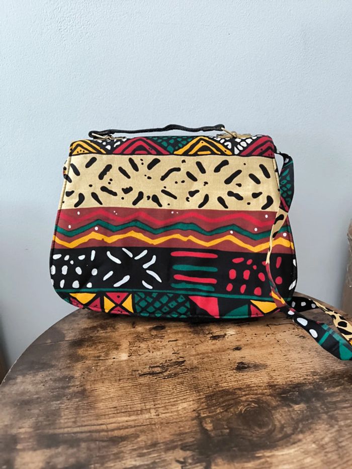 Sac en wax patché neuf - photo numéro 5