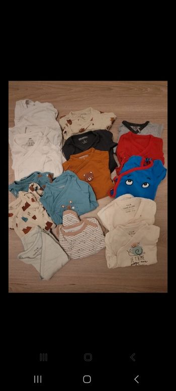 Lots de 16 bodies 3mois