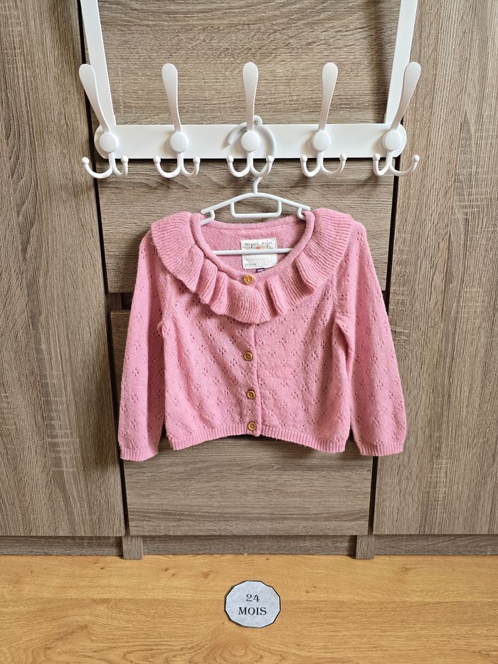 Vêtement Bébé Fille - Ensemble : Robe + Gilet + Collant - Sergent Major - 24 mois 86 cm - photo numéro 6