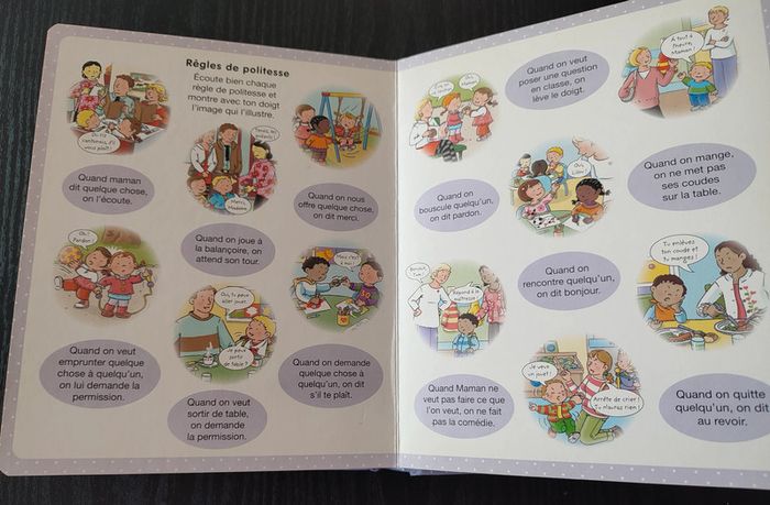 Livre L'imagerie des tout-petits - La politesse / Editions Fleurus - photo numéro 2