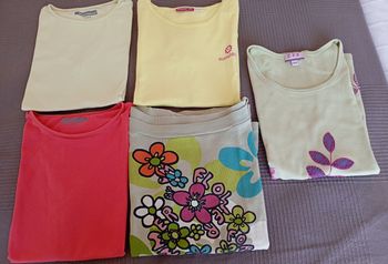 Lot t-shirts fille 13/14 ans 