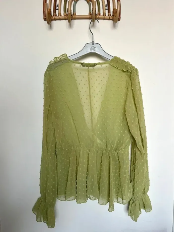Blouse verte Shein taille XS - photo numéro 2