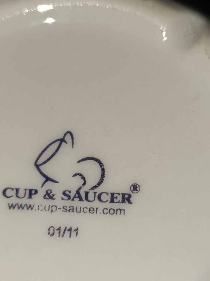 Service de bistro Tupinamba ( 3 tasses à chocolat chaud, thé+ 3 sous-tasses) - photo numéro 4