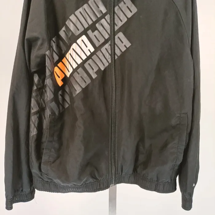 Veste de sport Puma noire à logo répété - Taille XL - A197 - photo numéro 4