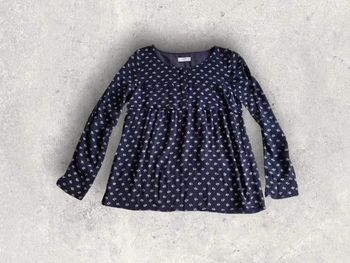 Blouse Ba&sh noire à motifs modèle Tewis taille 0 ou 34