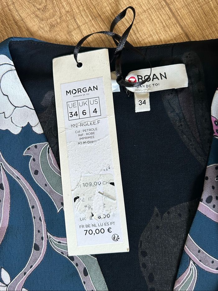 Robe imprimée neuve à manches courtes Morgan taille 34 (valeur 70€) - photo numéro 9