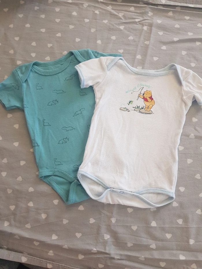 Lot de 2 bodys manches courtes