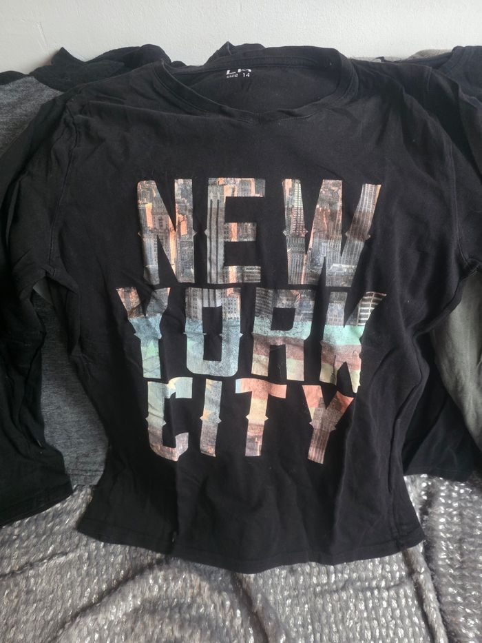 Lot tee-shirts manches longues 14 ans - photo numéro 6