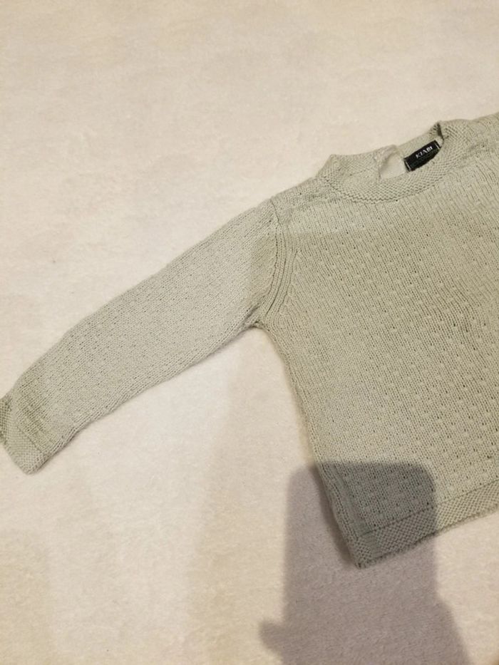 Lot de 2 gilets en maille Kiabi - jumixtes taille 3 mois - photo numéro 2