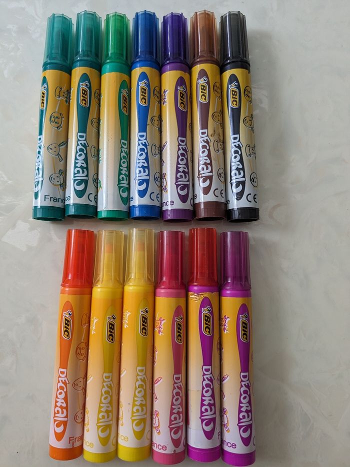 Lot de 13 feutres BIC kids Decoralo