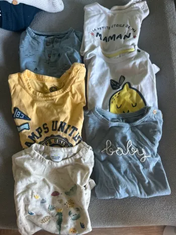 Lot t shirts manches courtes garcon