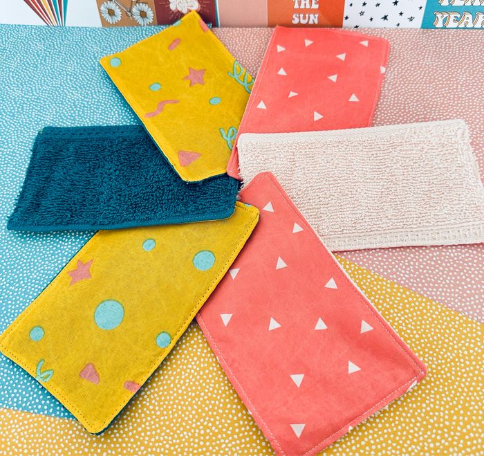 Lingettes lot de 6 lavable et réutilisable - photo numéro 3