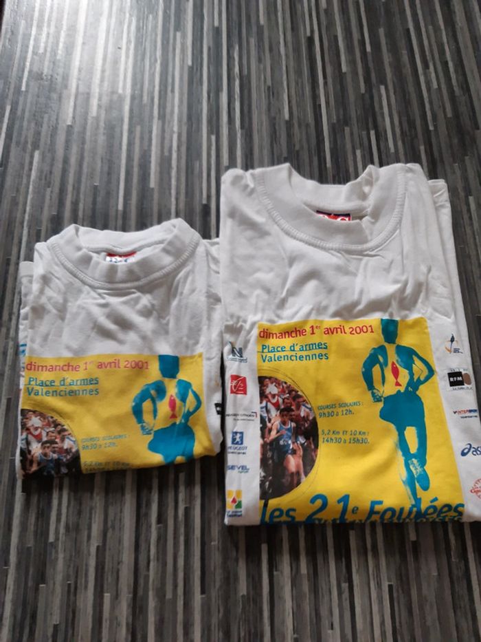 2 tee-shirts collector Valenciennes 2001