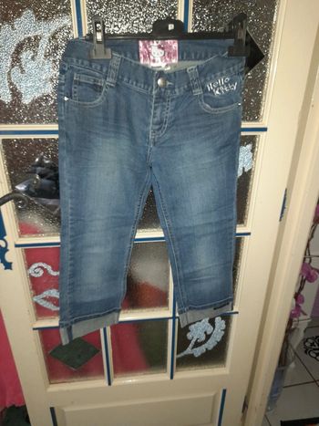 Jeans pantacourt hello kitty