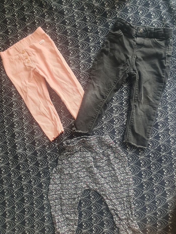 Lot pantalons fille
