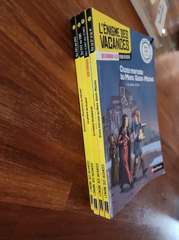 Lot de 4 livre - jeu : L'énigme des vacances