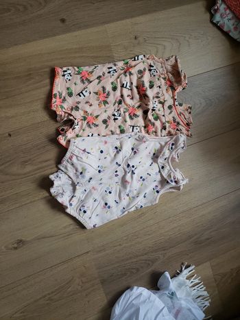 Lot de 2 combi shorts 6 mois