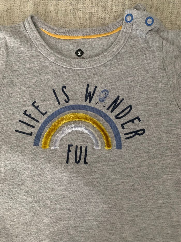Magnifique t shirt manches taille 18 mois de marque Z - photo numéro 4