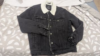 Veste en jeans noir